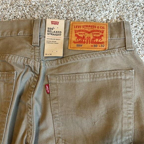NWT Levi's® 559™ Relaxed Straight Fit Men’s Jeans | 30x32 | Desert Taupe - Picture 9 of 12